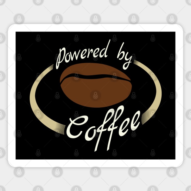 Powered by Coffee Funny Quote Magnet by Finji